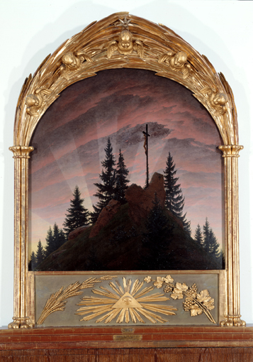 Das Kreuz im Gebirge ( Caspar David Friedrich: Das Kreuz im Gebirge („Tetschener Altar“), 1808